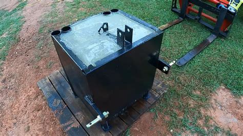 diy tractor ballast box steel|best material for ballast box.